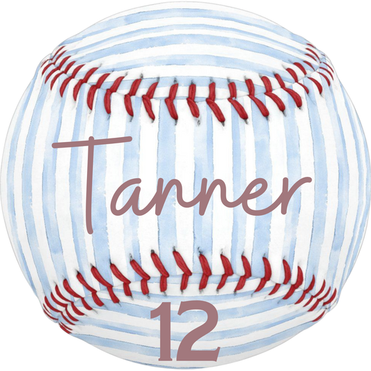 Blue Striped Baseball