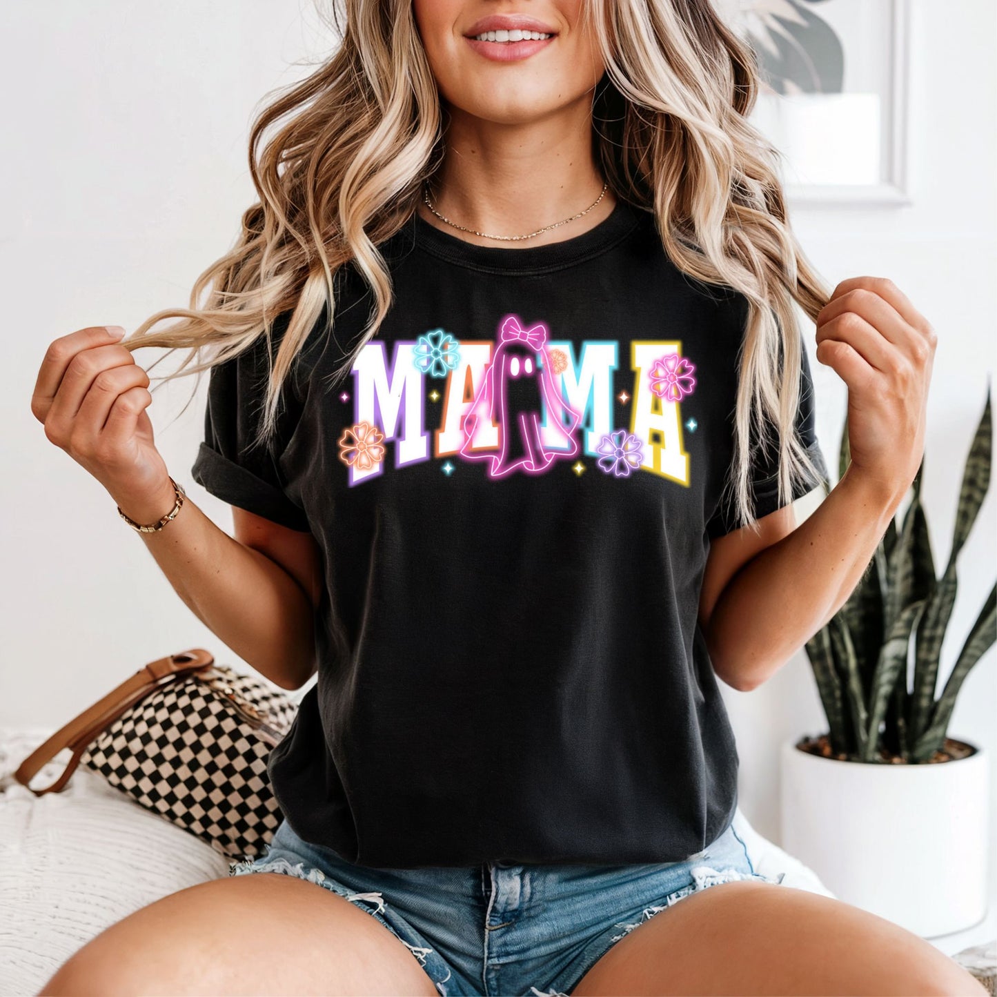 Neon Mama Ghost Tee