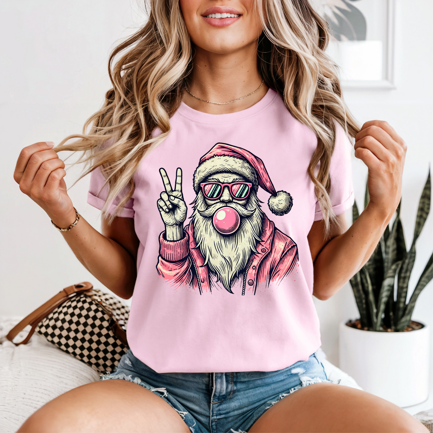 Peace Bubble Gum Santa