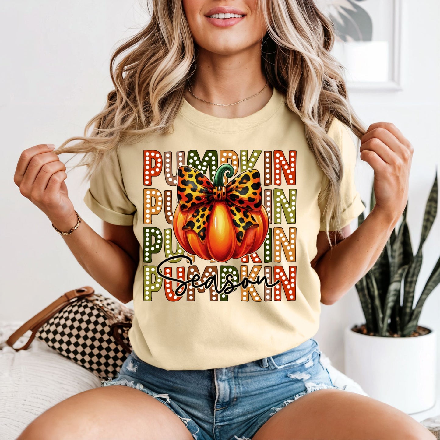 Pumpkin Season Stacked Tee