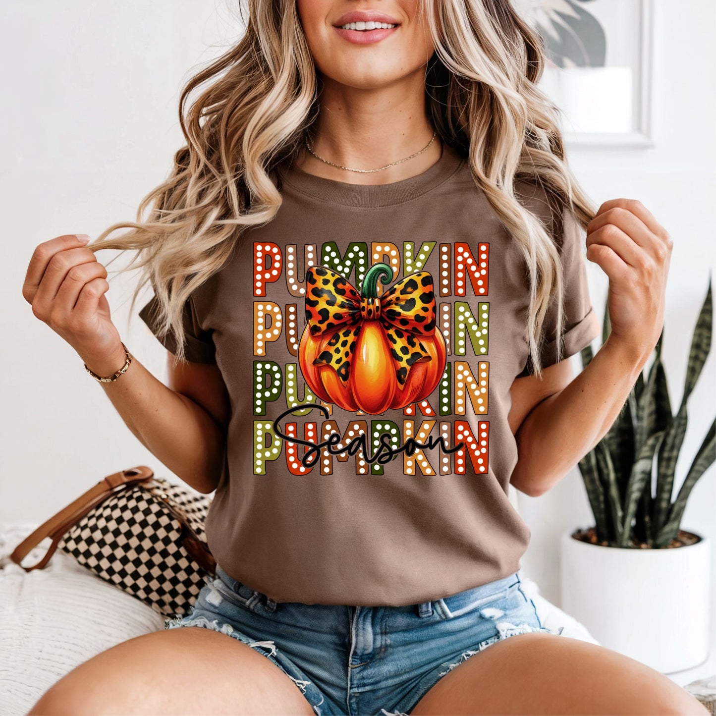 Pumpkin Season Stacked Tee