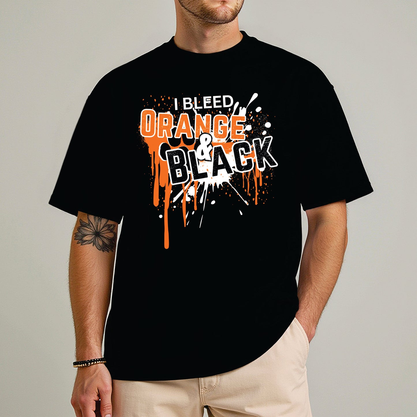 I Bleed Orange & Black Tee