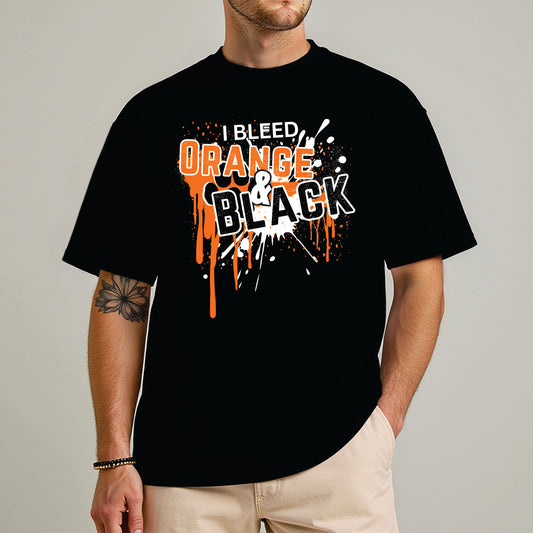 I Bleed Orange & Black Tee