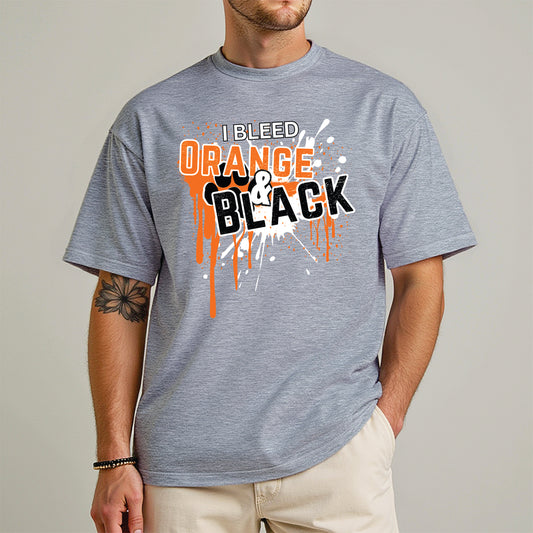I Bleed Orange & Black Tee