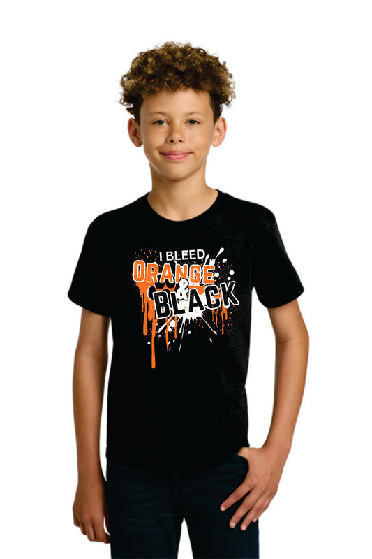 Youth I Bleed Orange & Black Tee