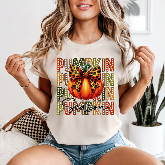 Pumpkin Season Stacked Tee