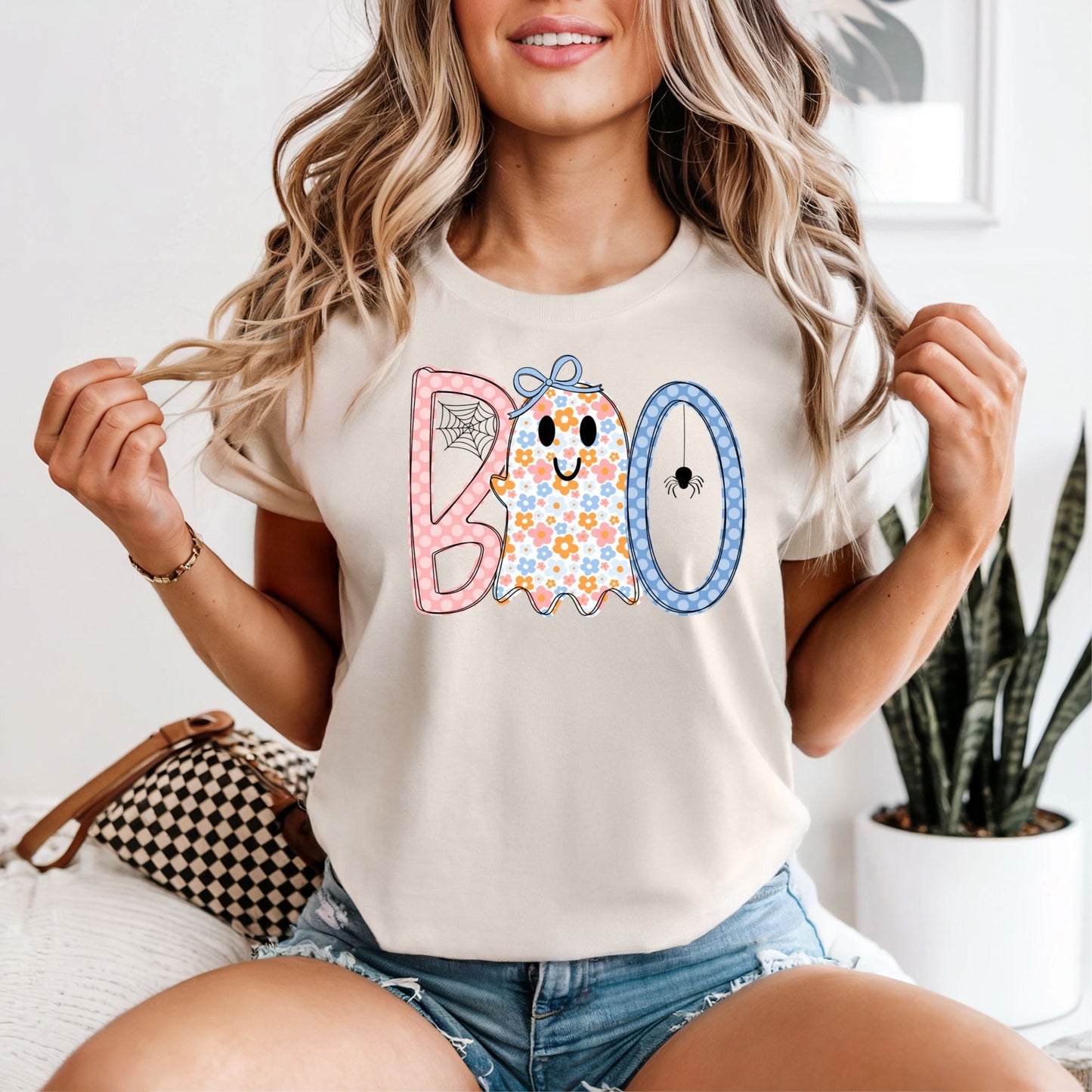 Floral Boo Tee