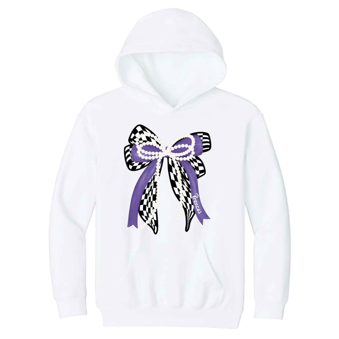 Youth Broncos Bow Hoodie