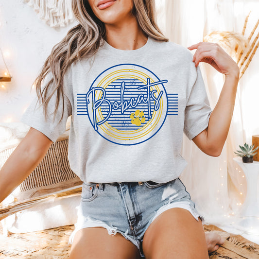 Striped Bobcat Pride Tee