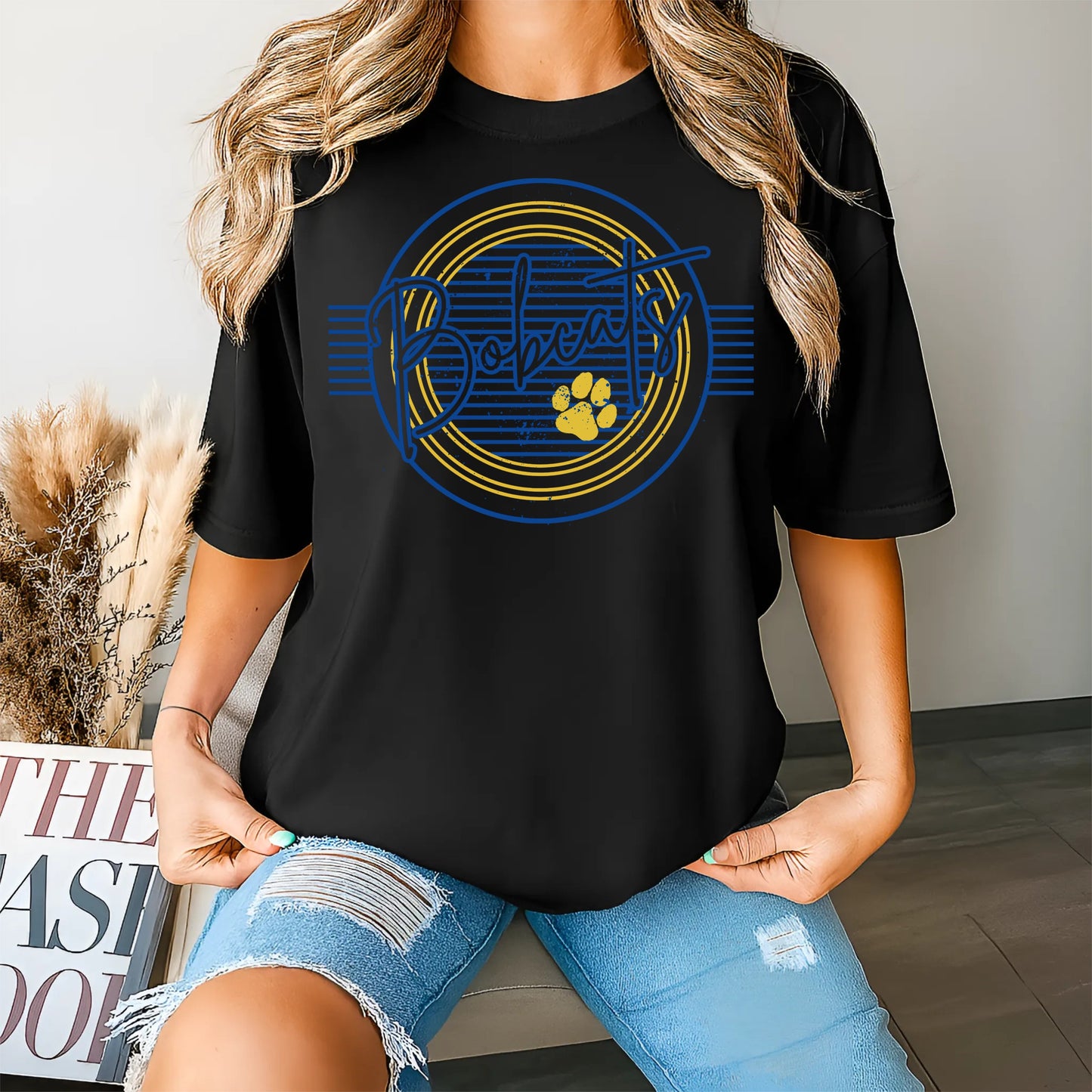 Striped Bobcat Pride Tee