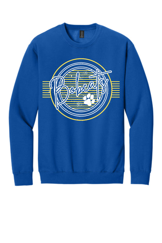 Striped Bobcat Pride Crewneck