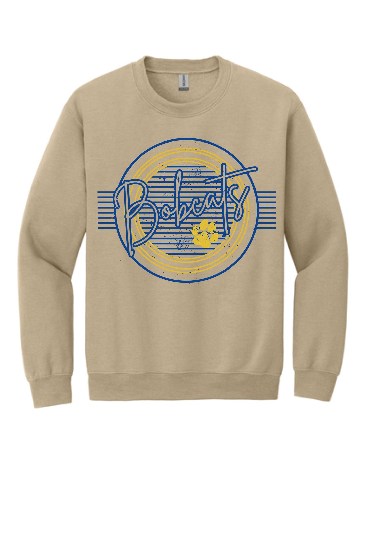 Striped Bobcat Pride Crewneck