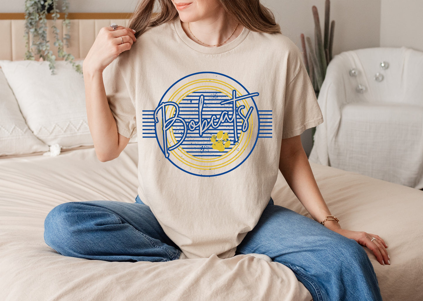 Striped Bobcat Pride Tee