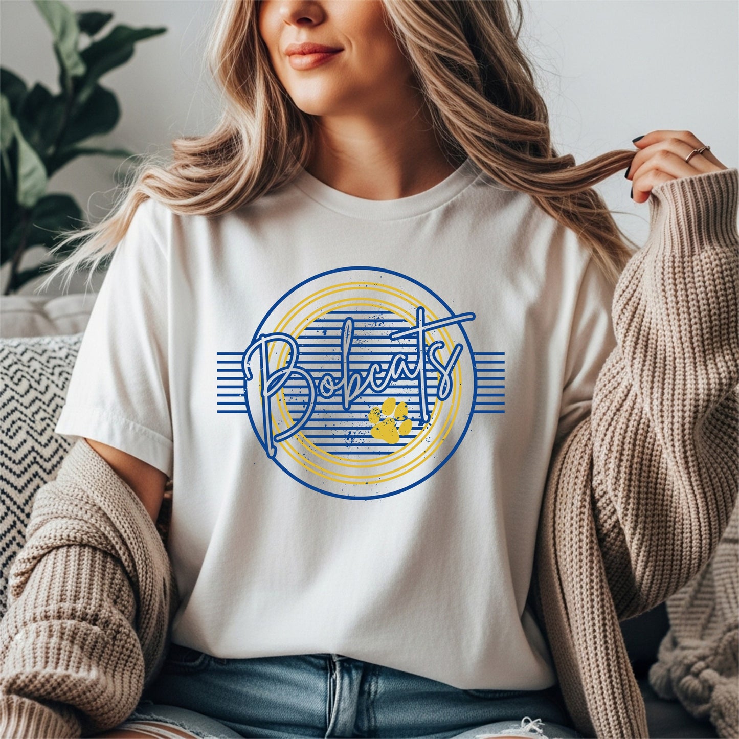 Striped Bobcat Pride Tee