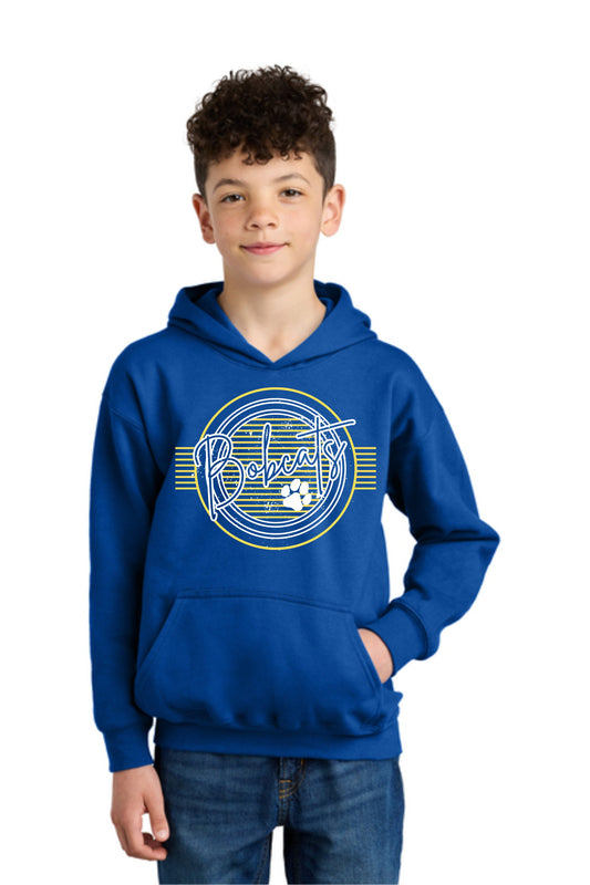 Youth Striped Bobcats Pride Hoodie