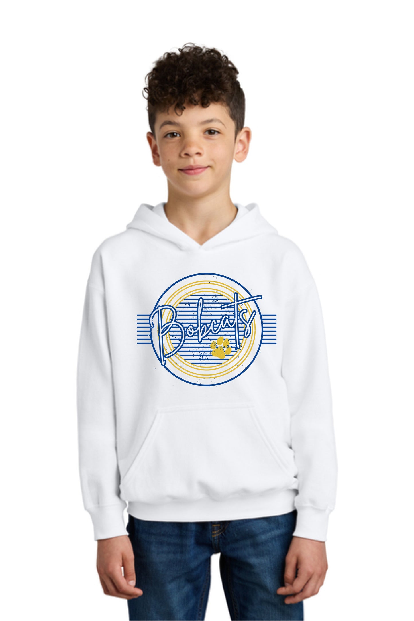 Youth Striped Bobcats Pride Hoodie