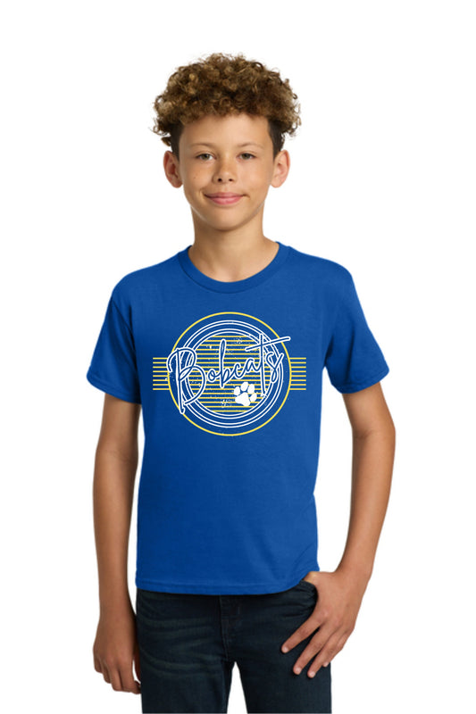 Youth Striped Bobcat Pride Tee