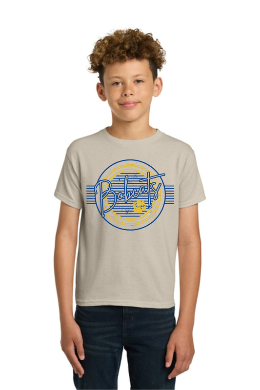 Youth Striped Bobcat Pride Tee