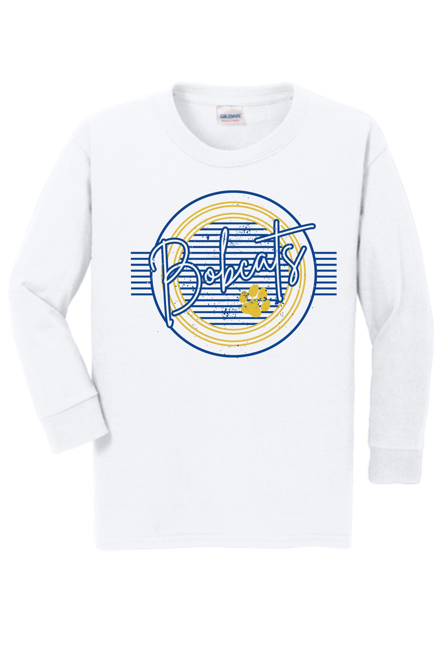Youth Striped Bobcat Pride Long Sleeve