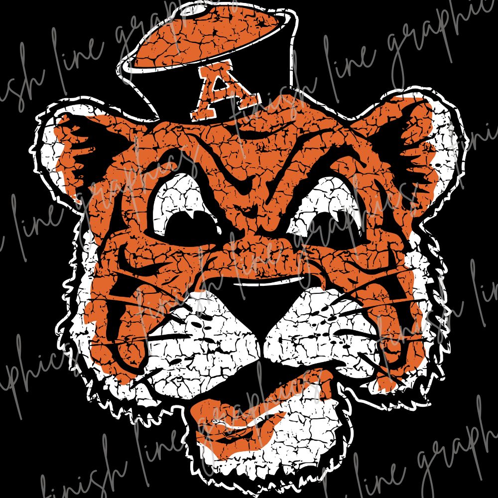 Vintage Tiger Distressed