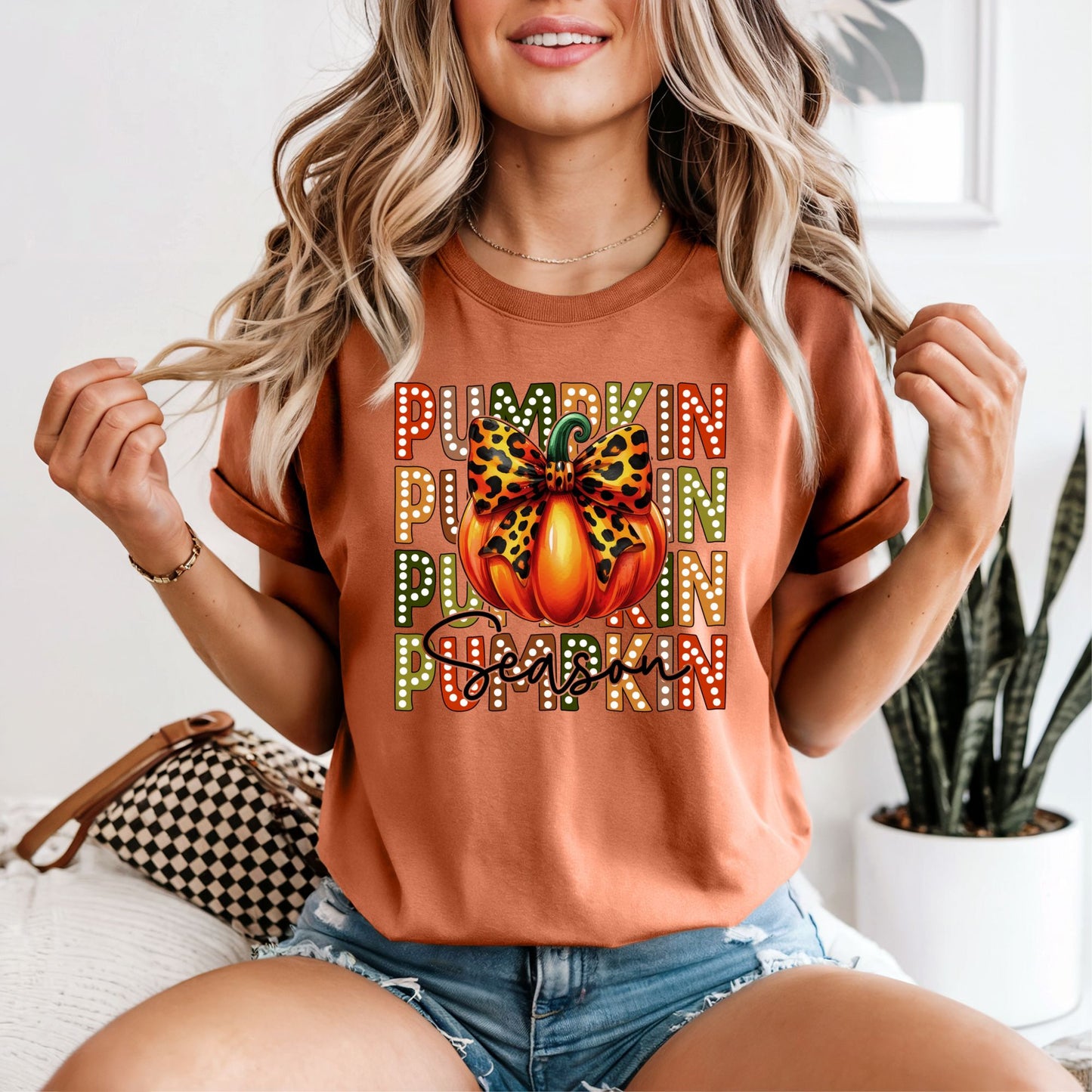 Pumpkin Season Stacked Tee