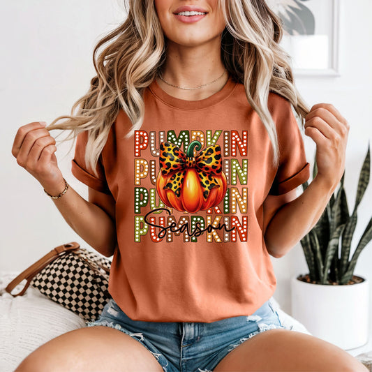 Pumpkin Season Stacked Tee