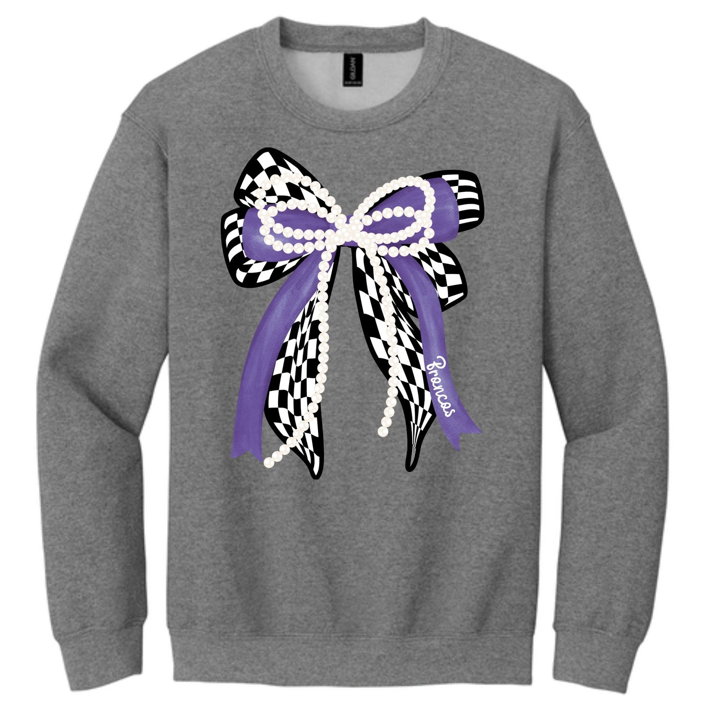 Broncos Bow Crewneck