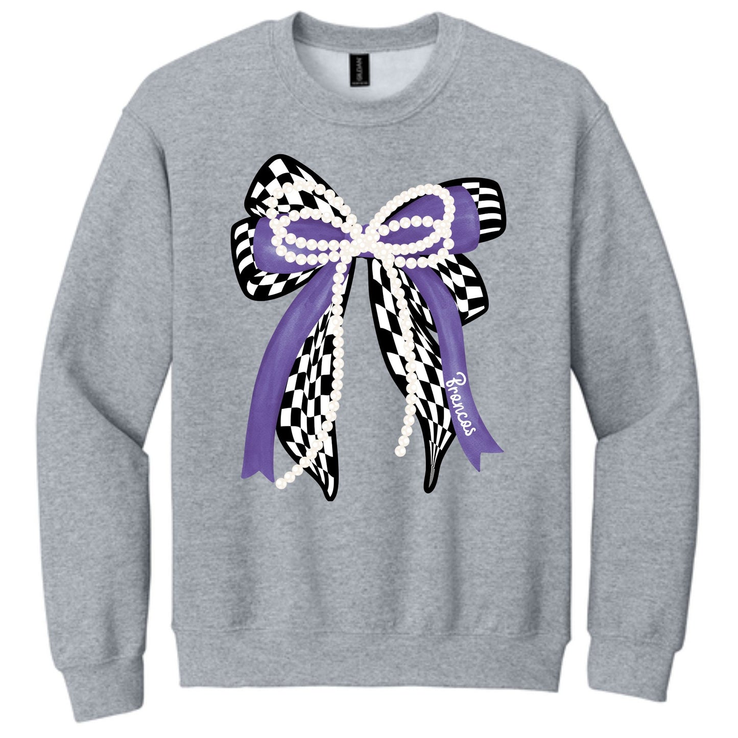 Broncos Bow Crewneck