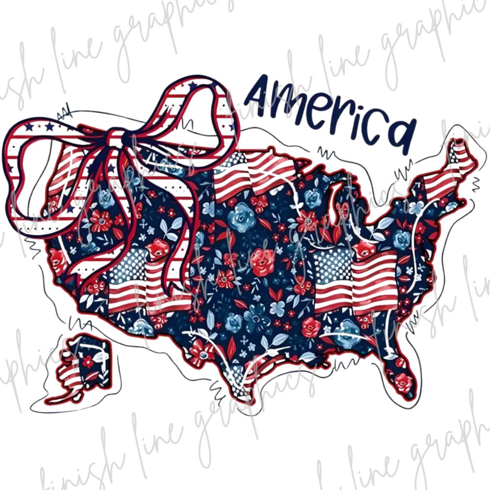 America Floral Map
