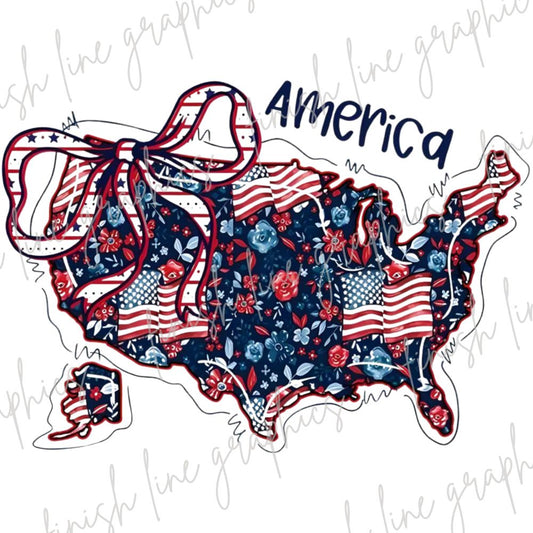 America Floral Map