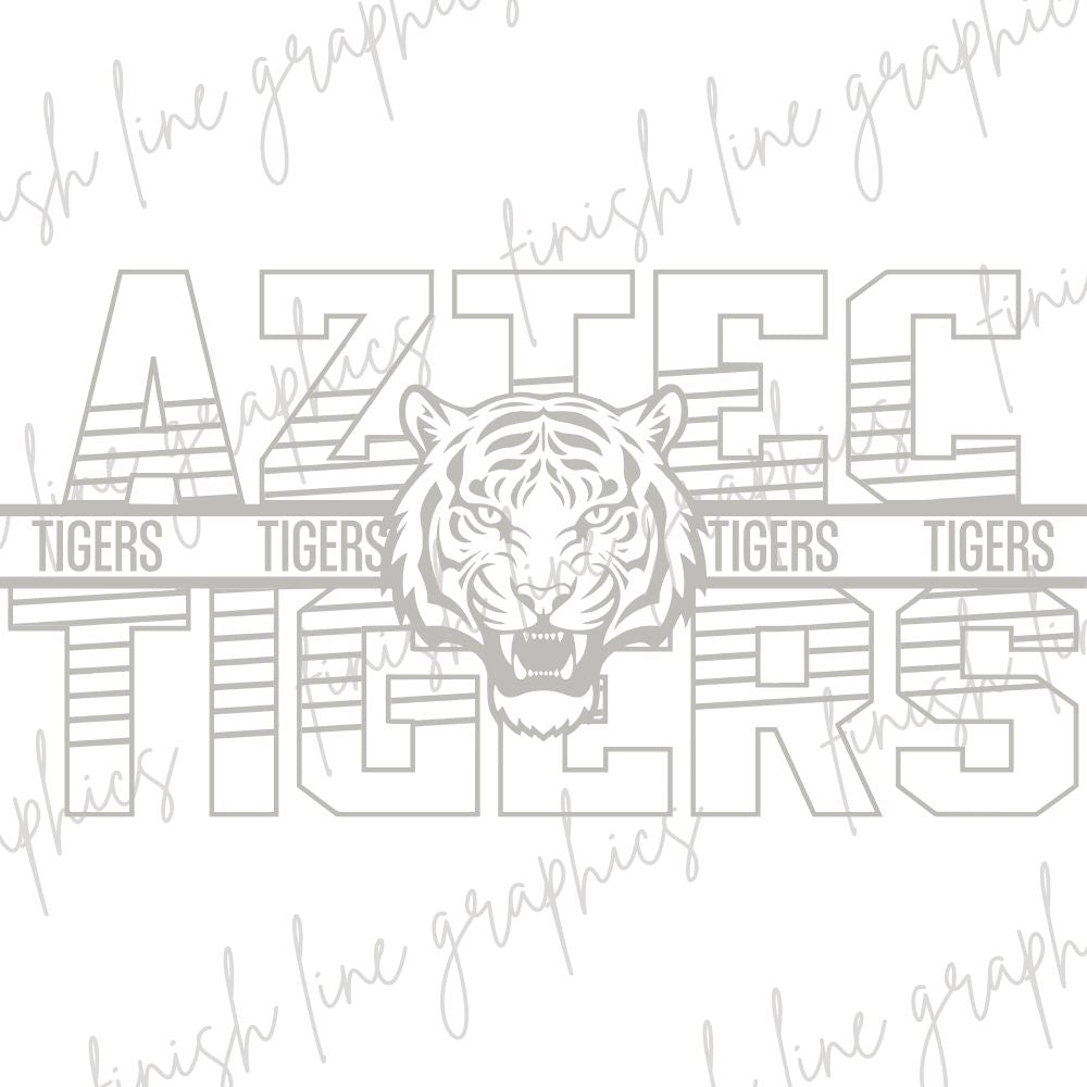 Aztec Tigers Outline