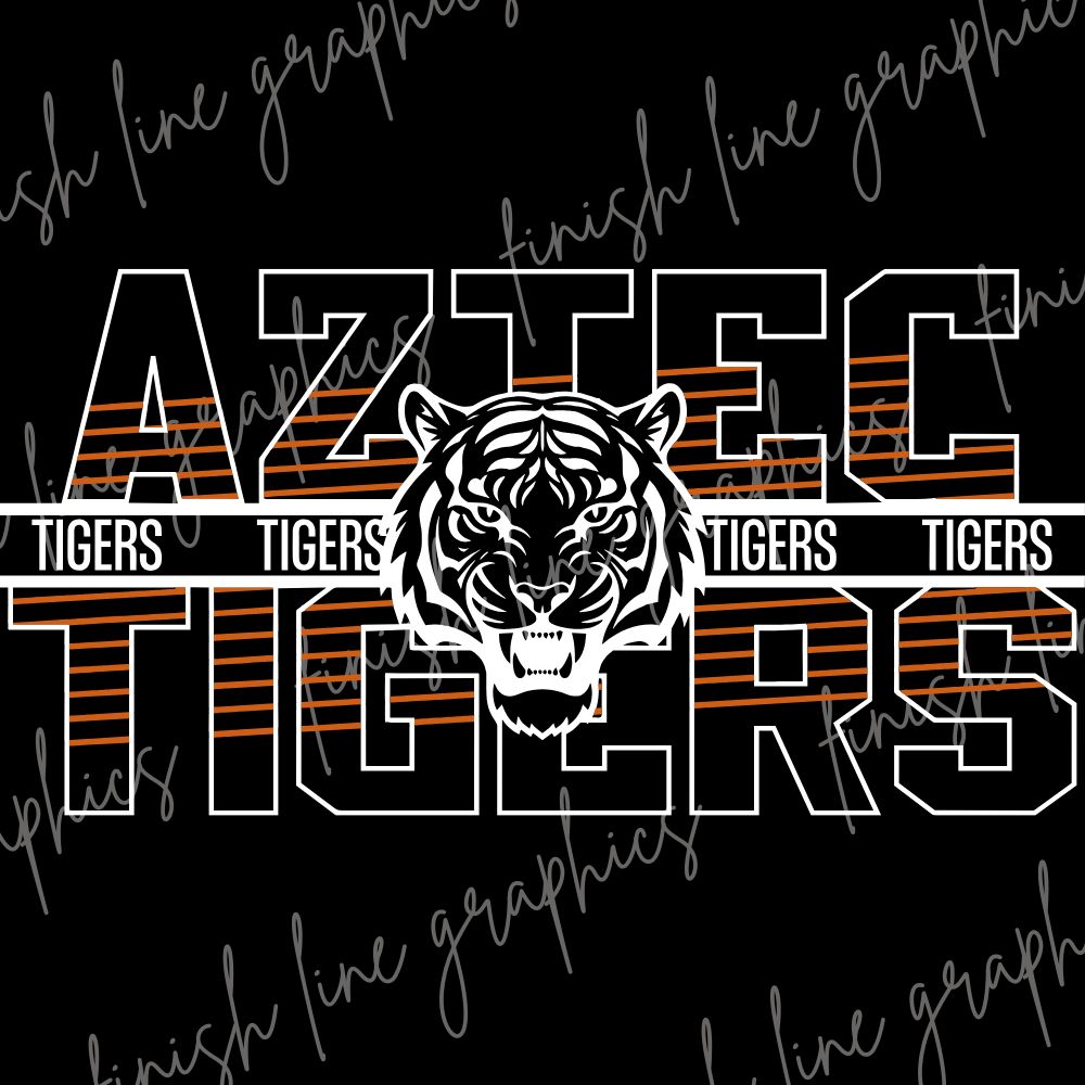 Aztec Tigers Outline