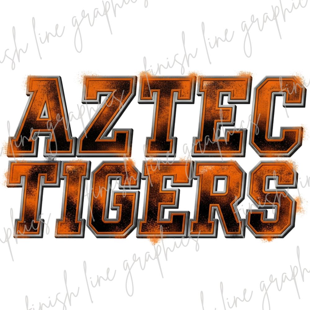 Aztec Tigers Painted