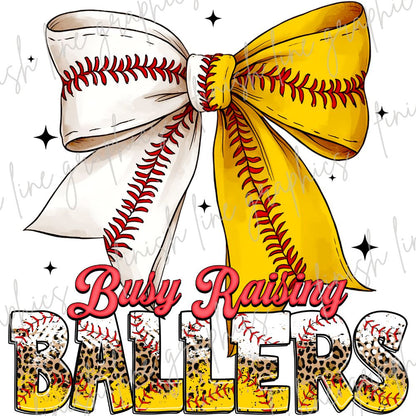 Busy Raising Ballers Bow