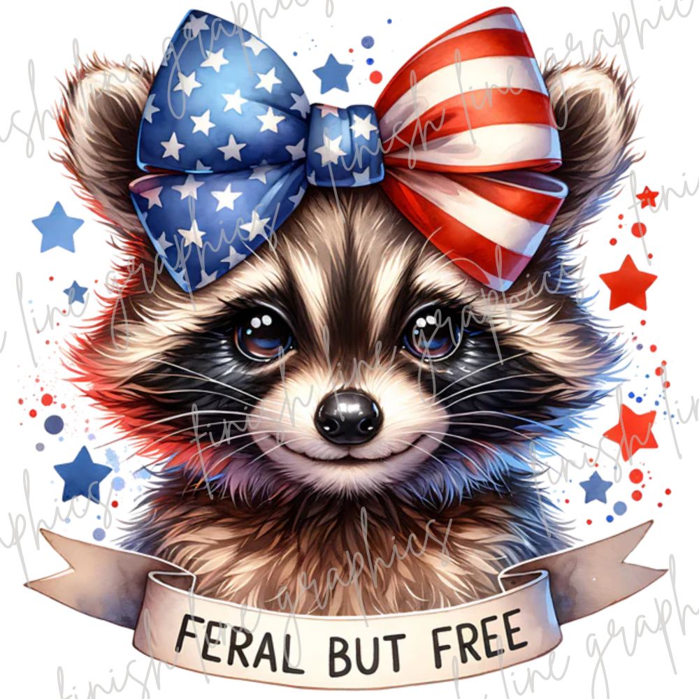FERAL BUT FREE RACCOON