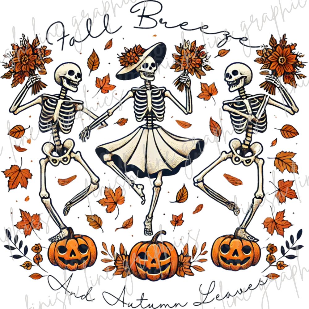 Fall Breeze Skeleton Halloween