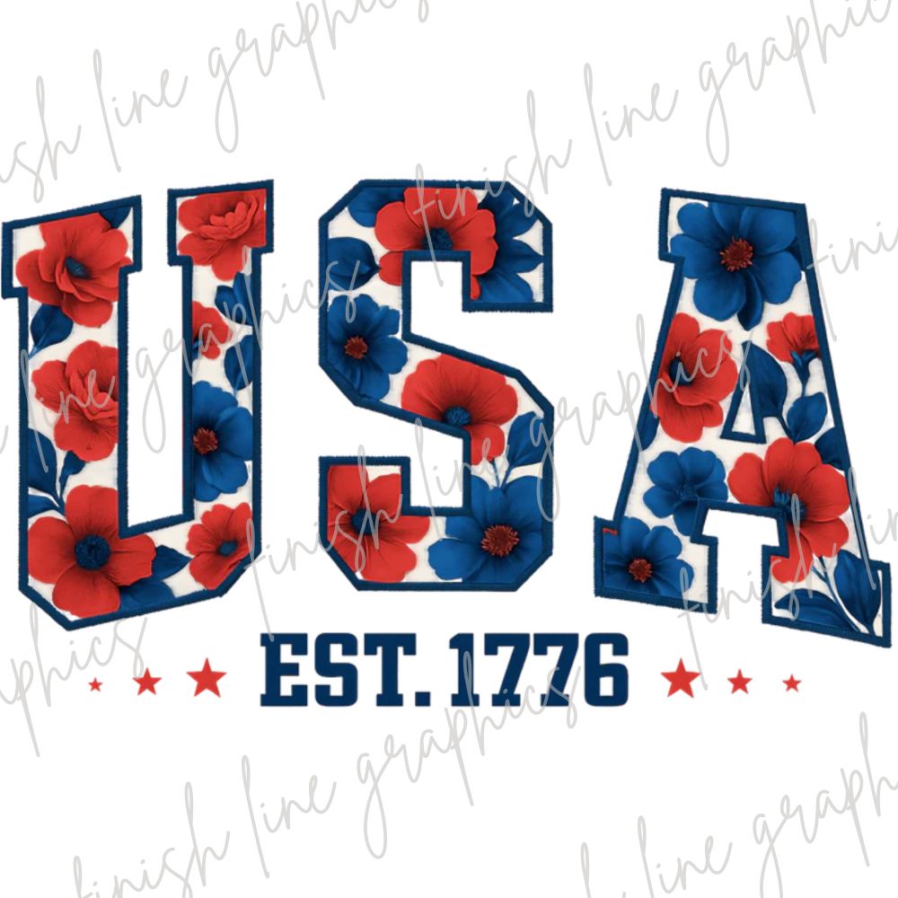 Floral USA Est 1776