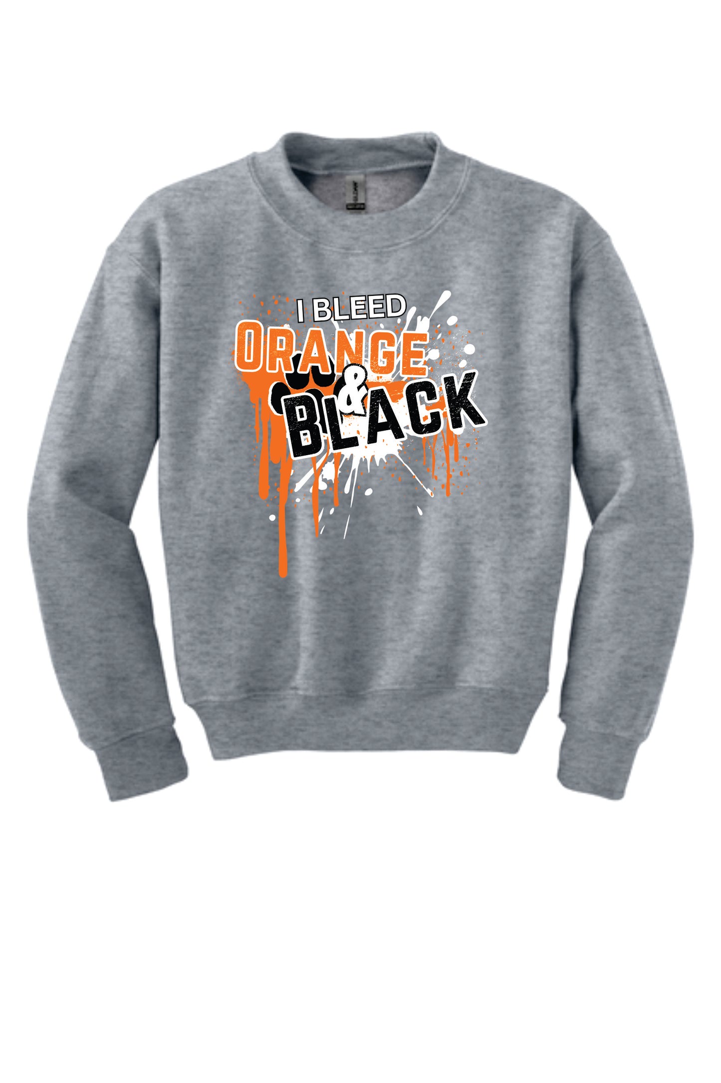 Youth I Bleed Orange & Black Crewneck