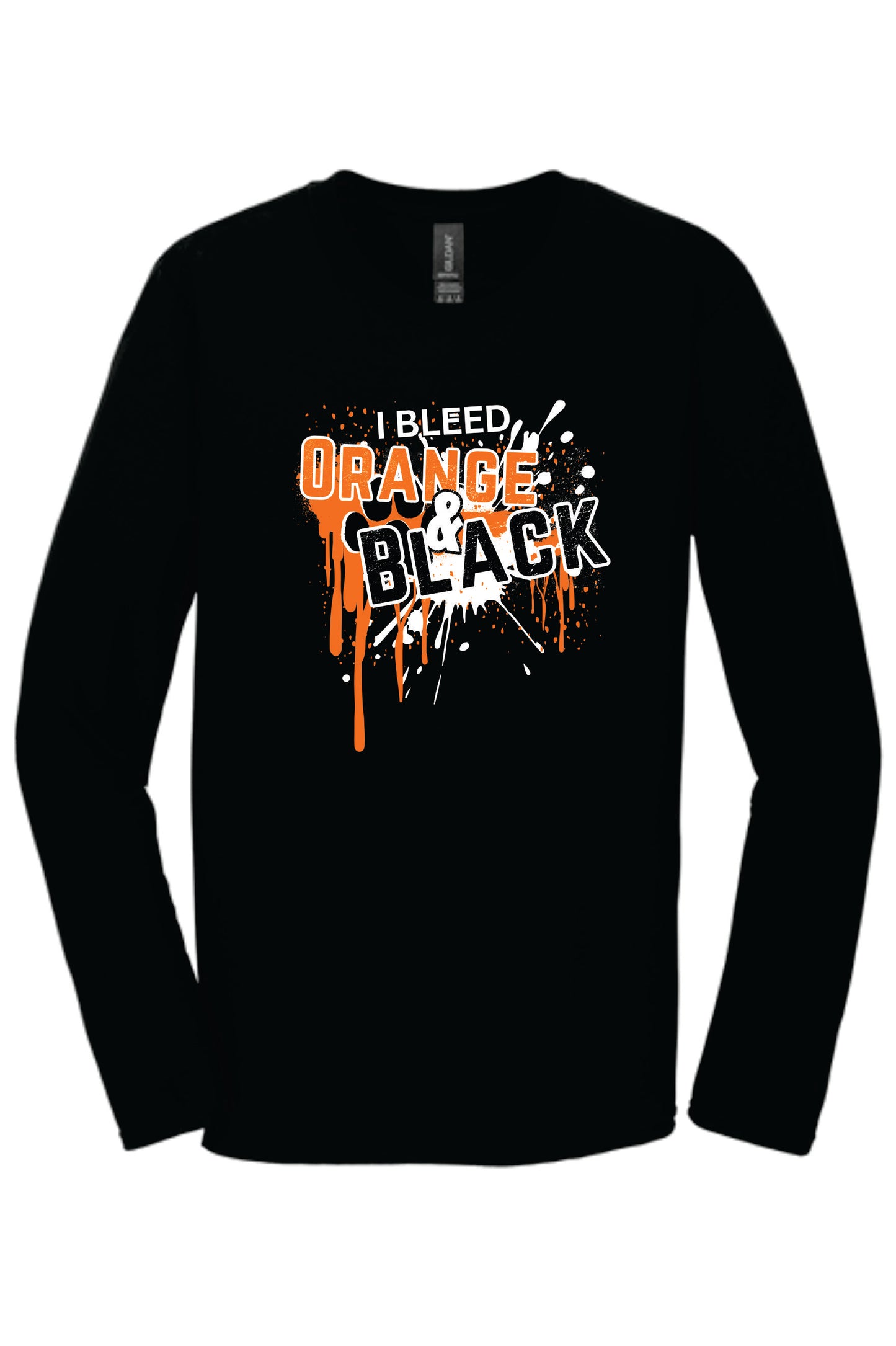 I Bleed Orange & Black Long Sleeve