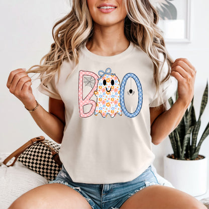 Retro Floral Boo Halloween