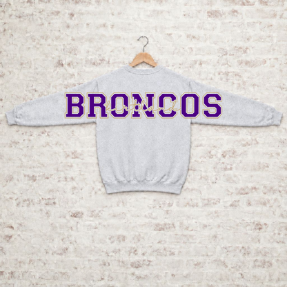 Broncos Custom Big Back Crewneck