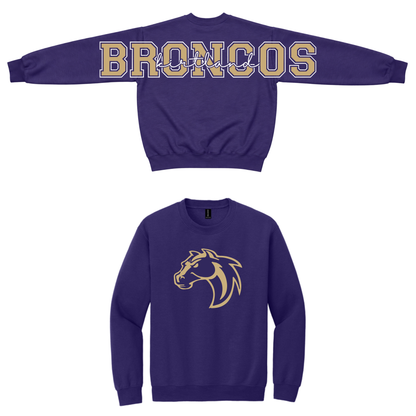Broncos Custom Big Back Crewneck
