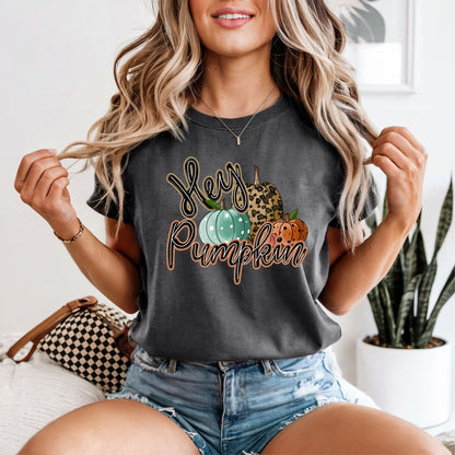 Hey Pumpkin with Leopard Pumpkins