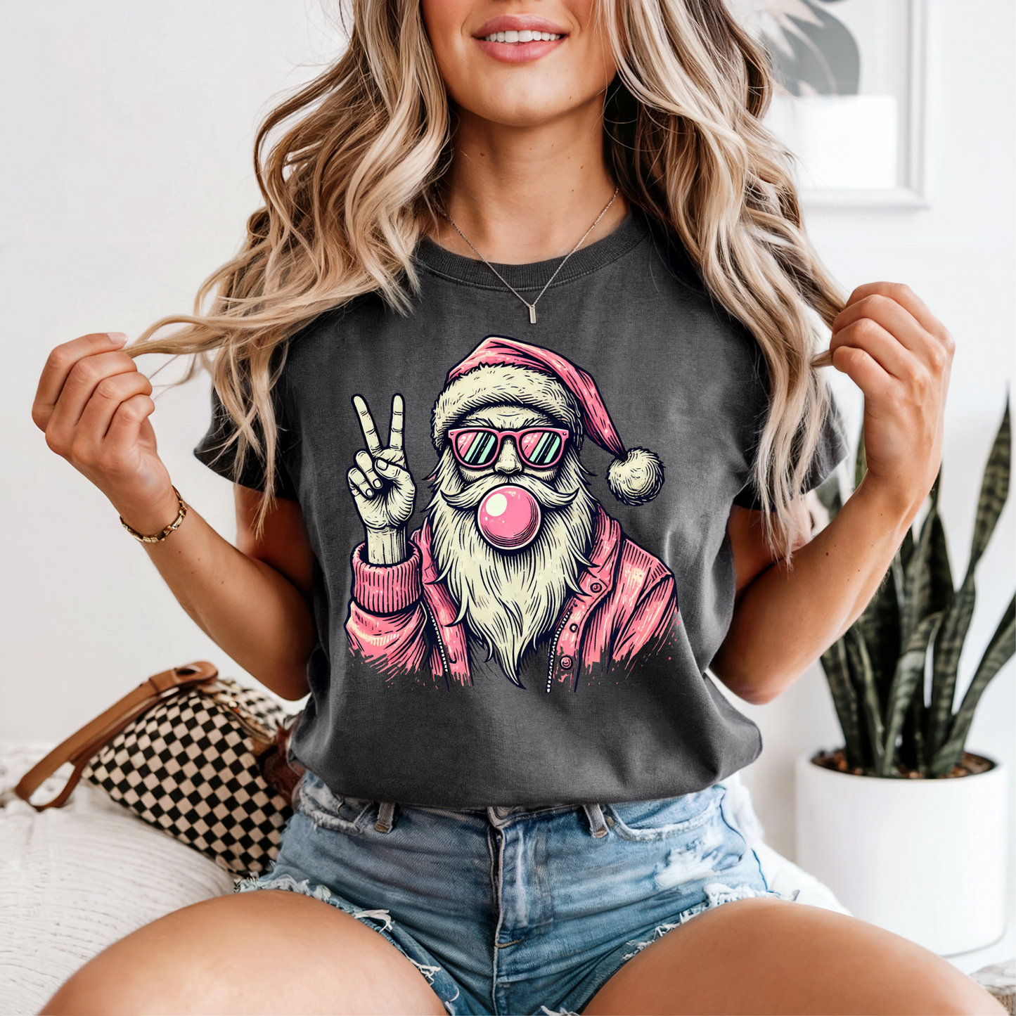 Peace Bubble Gum Santa