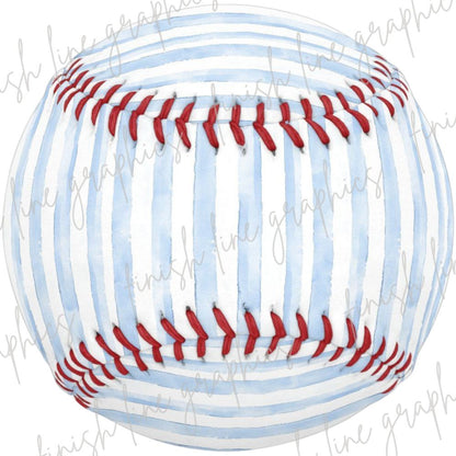 Blue Striped Baseball