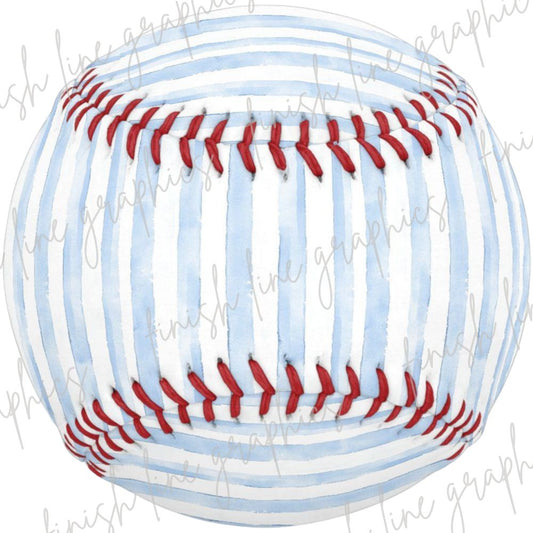 Blue Striped Baseball