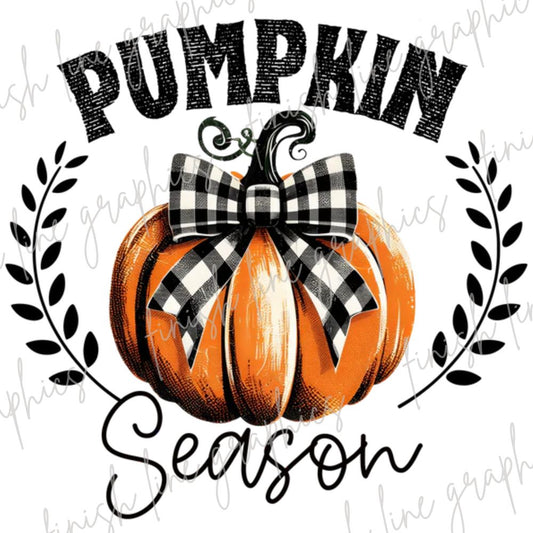 Pumpkin Season with Wreath Halloween