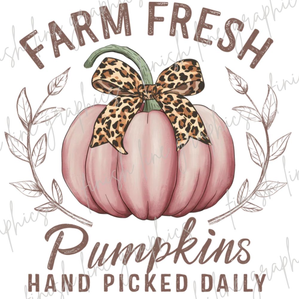 Pumpkins Picked Daily Pink