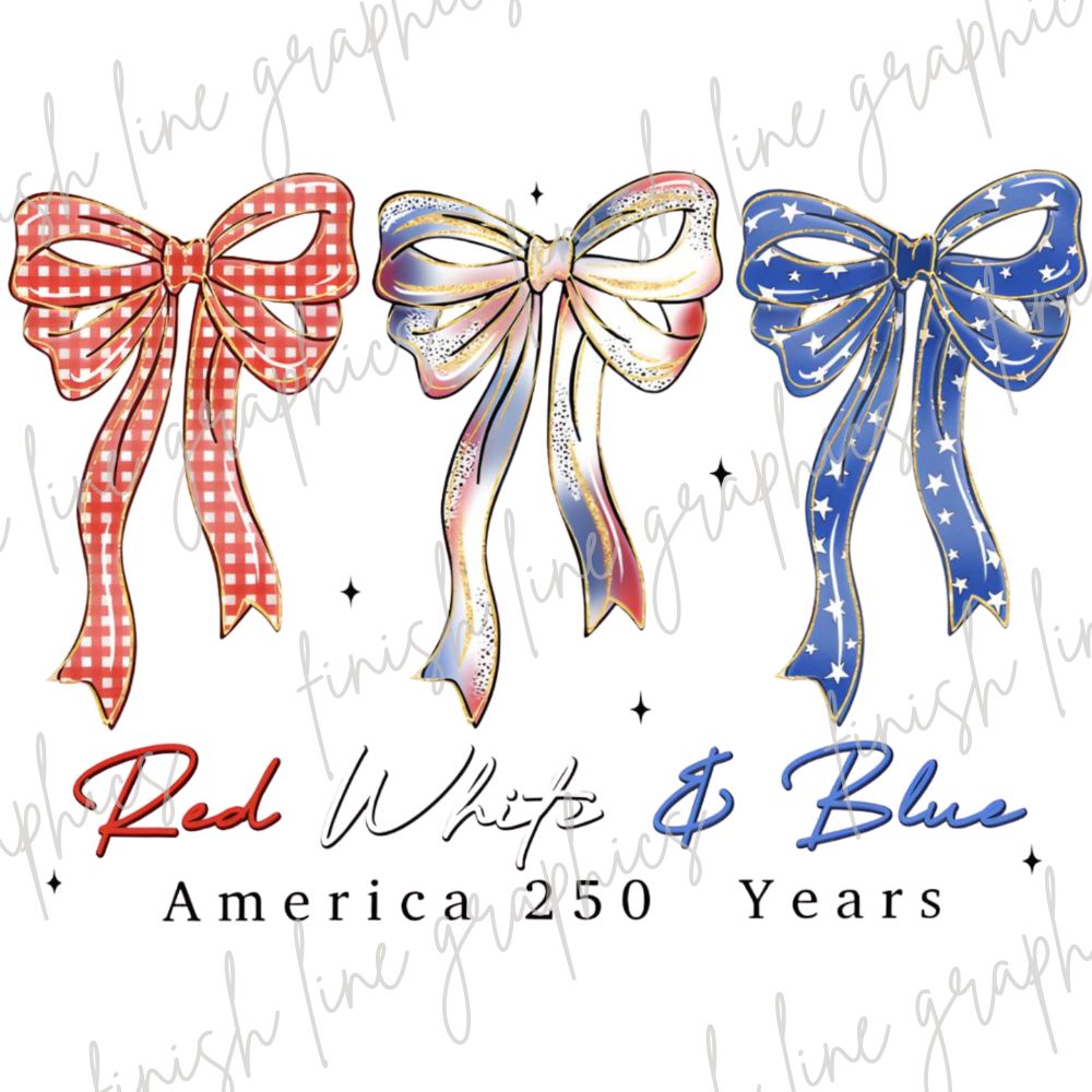 Red White & Blue Bows