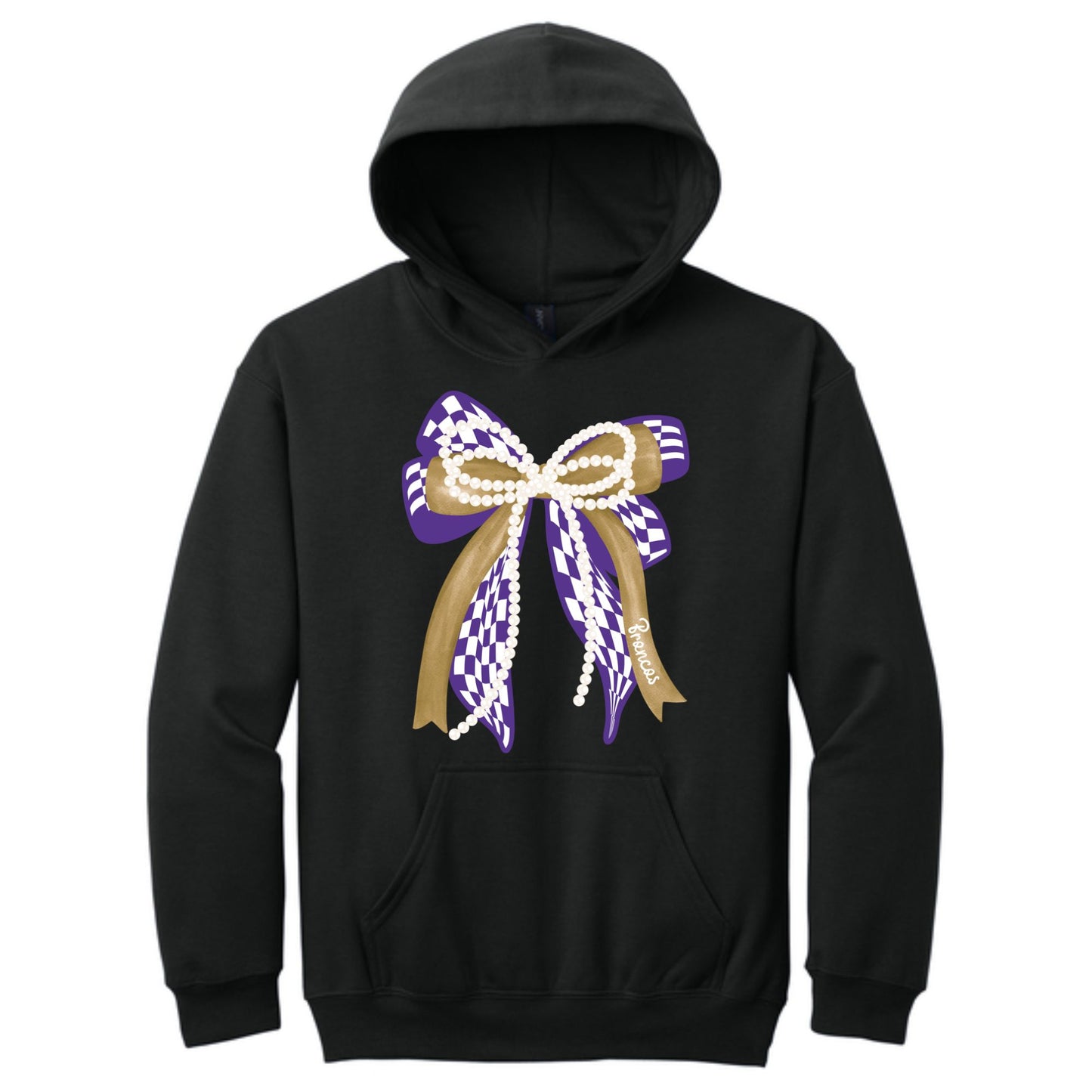 Youth Broncos Bow Hoodie